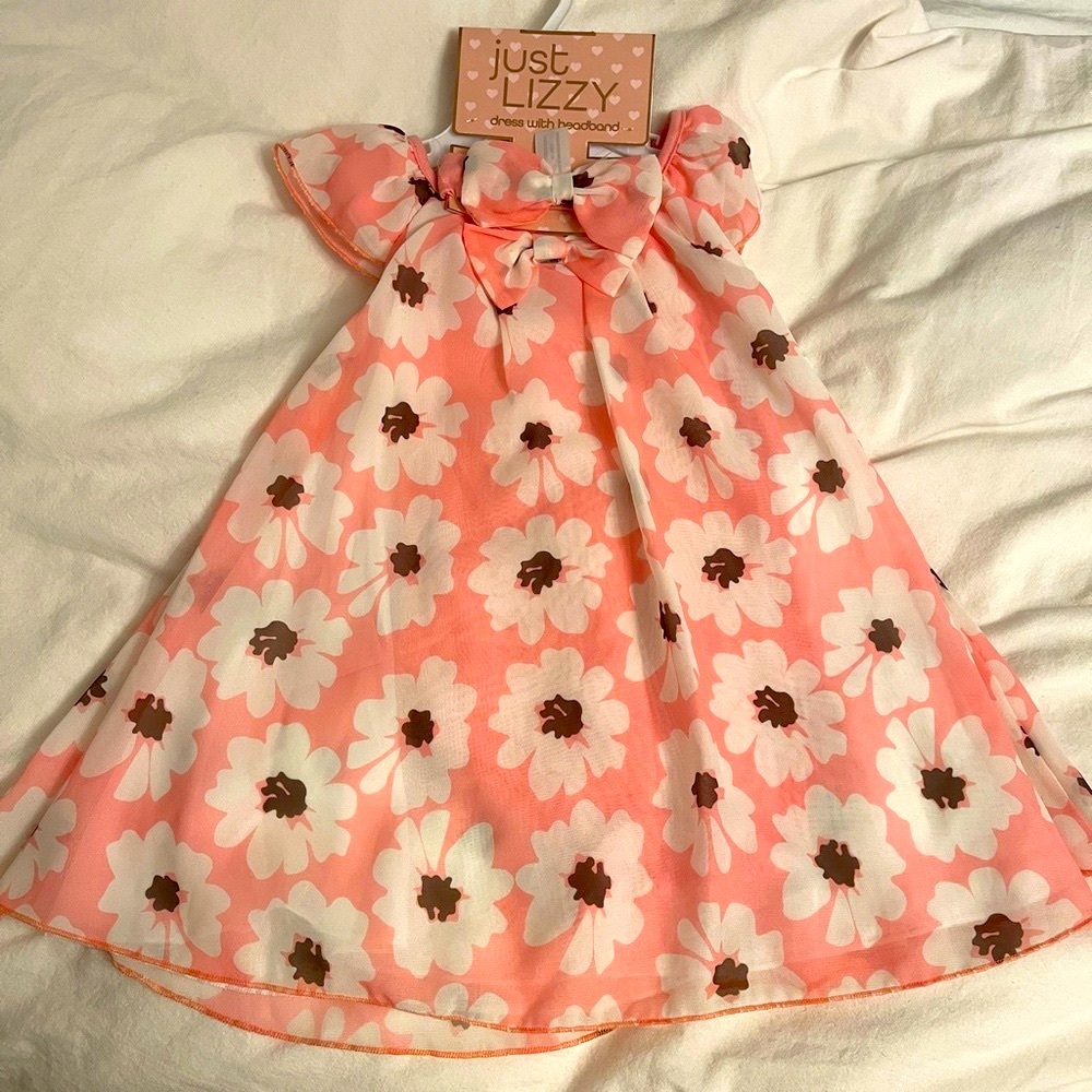 Just Lizzy Pink Floral Dress